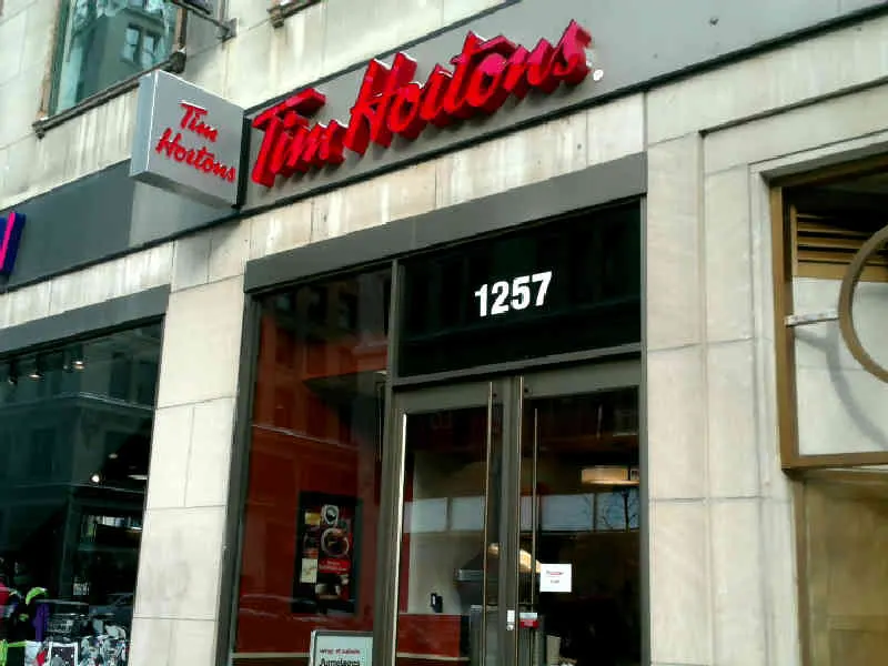 Tim Hortons at 1257, Rue Peel, Montreal