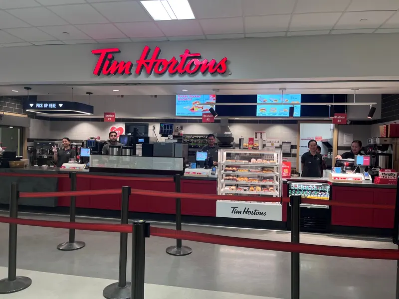 Tim Hortons at 1301 16TH AVE NW - Senator Burns Bldg School Building, Calgary