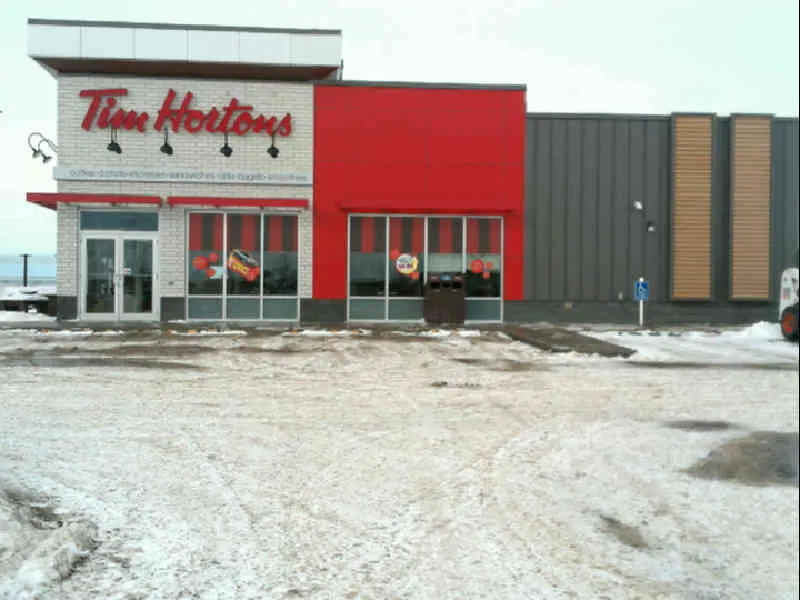 Tim Hortons at 16 Aquitania Blvd W, Lethbridge