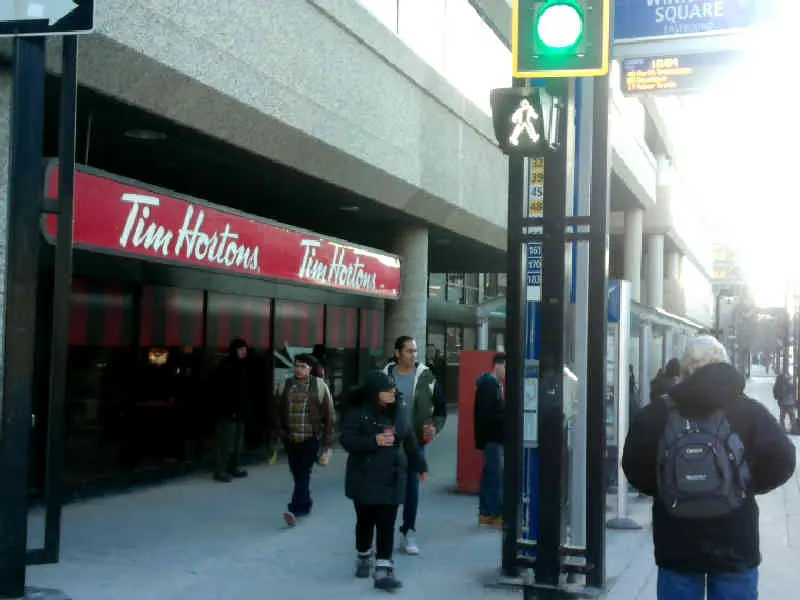 Tim Hortons at 240 Graham Avenue, Winnipeg
