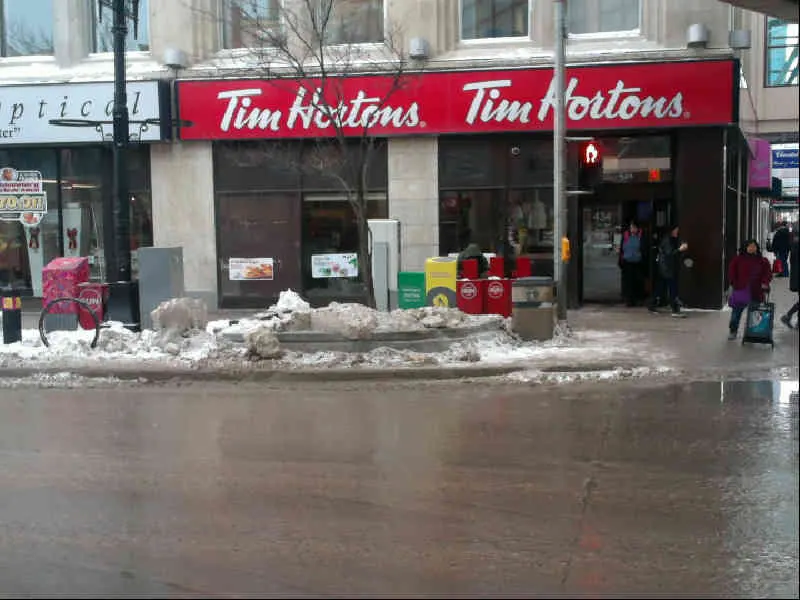 Tim Hortons at 434 Portage Avenue, Winnipeg