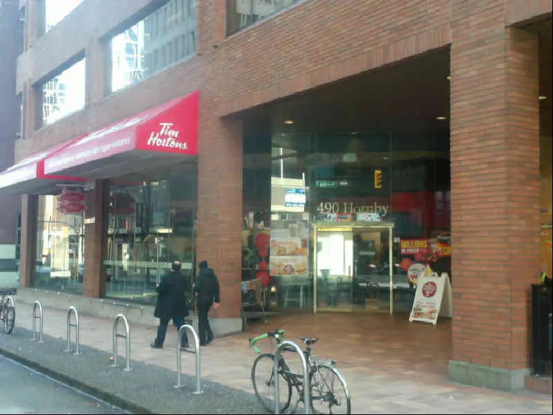 Tim Hortons at 490 Hornby Street, Vancouver