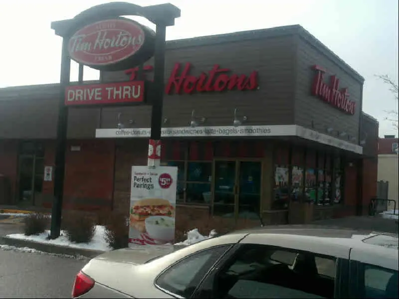 Tim Hortons at 81 Hunter St East, Peterborough