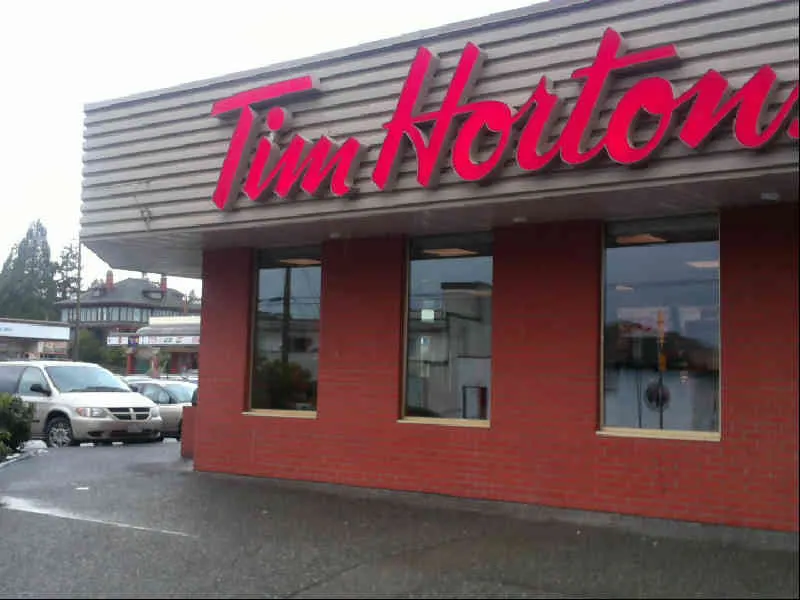 Tim Hortons at 880 Esquimalt Road, Victoria