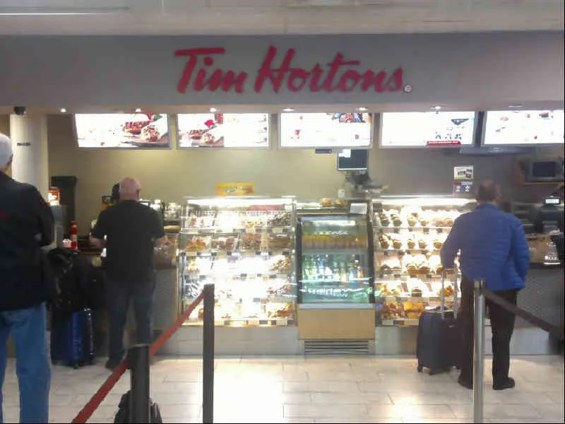 Tim Hortons at Pearson International Airport - T1 USA/INT Post Security - Near gate F66 LESTER B PEARSON INTL AIRPORT, Mississauga