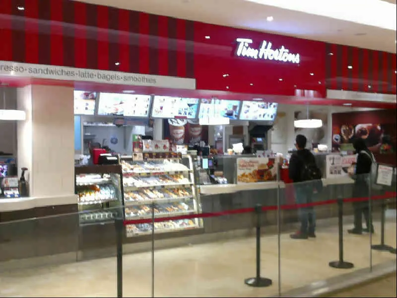 Tim Hortons at Tim Hortons in Square One by Sportchek, Mississauga