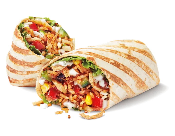 Cilantro Lime Veggie Loaded Wrap with Cheese