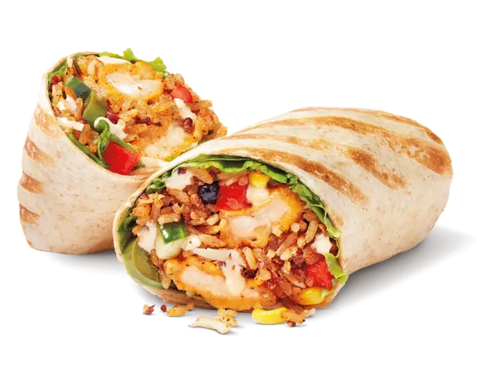 Crispy Chicken Habanero Loaded Wrap with Cheese