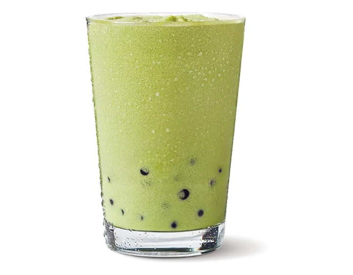 Frozen Matcha Raspberry Boba