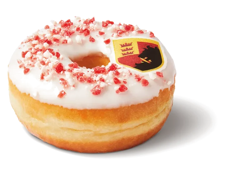 Gryffindor Strawberry Cheesecake Donut