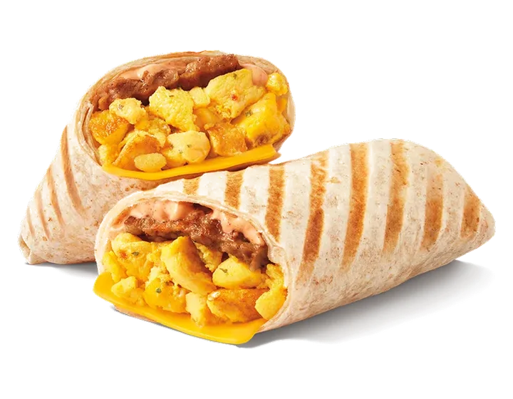 Sausage & Bacon Double Stacked Classic Breakfast Wrap