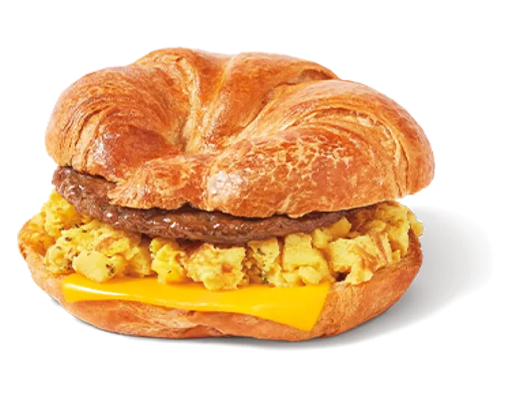 Sausage Scrambled Egg Loaded Croissant
