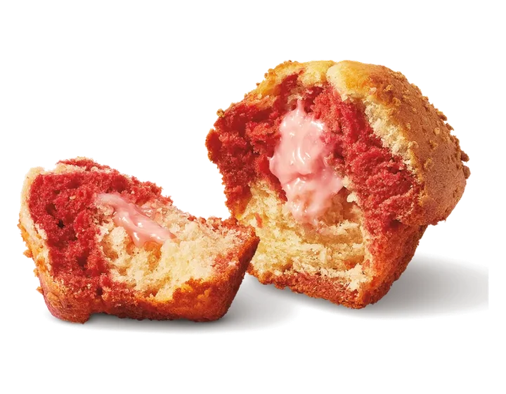 Strawberry Cheesecake Filled Muffin