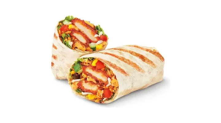 BBQ Crispy Chicken Loaded Wrap with Cheese
