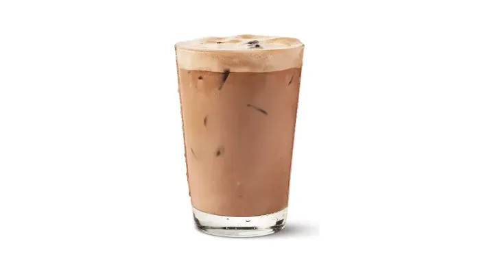 Chocolate Pistachio Protein Iced Latte