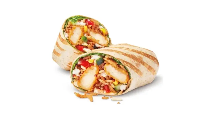 Crispy Chicken Cilantro Lime Loaded Wrap with Cheese