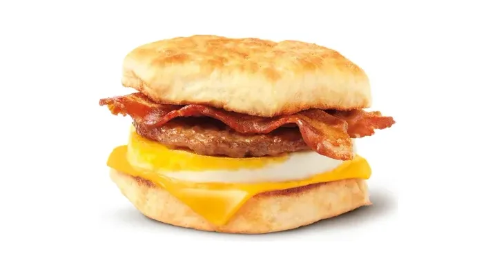 Double Stacked Breakfast Sandwich