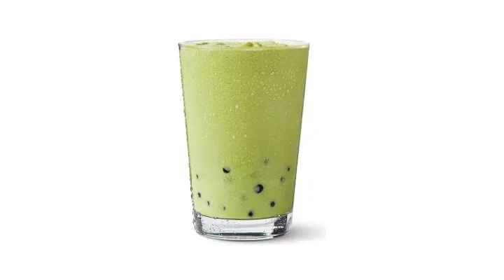 Frozen Matcha Raspberry Boba