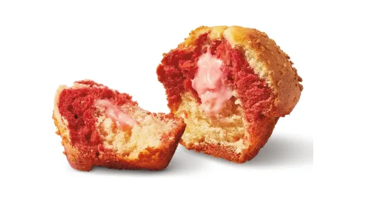 Strawberry Cheesecake Filled Muffin